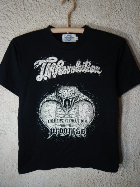 n7836 レア T.M.Revolution progress 00~01 2000年~2001年 ツアー tシャツ 西川貴教 vintage ビンテージ 人気 送料格安拍卖