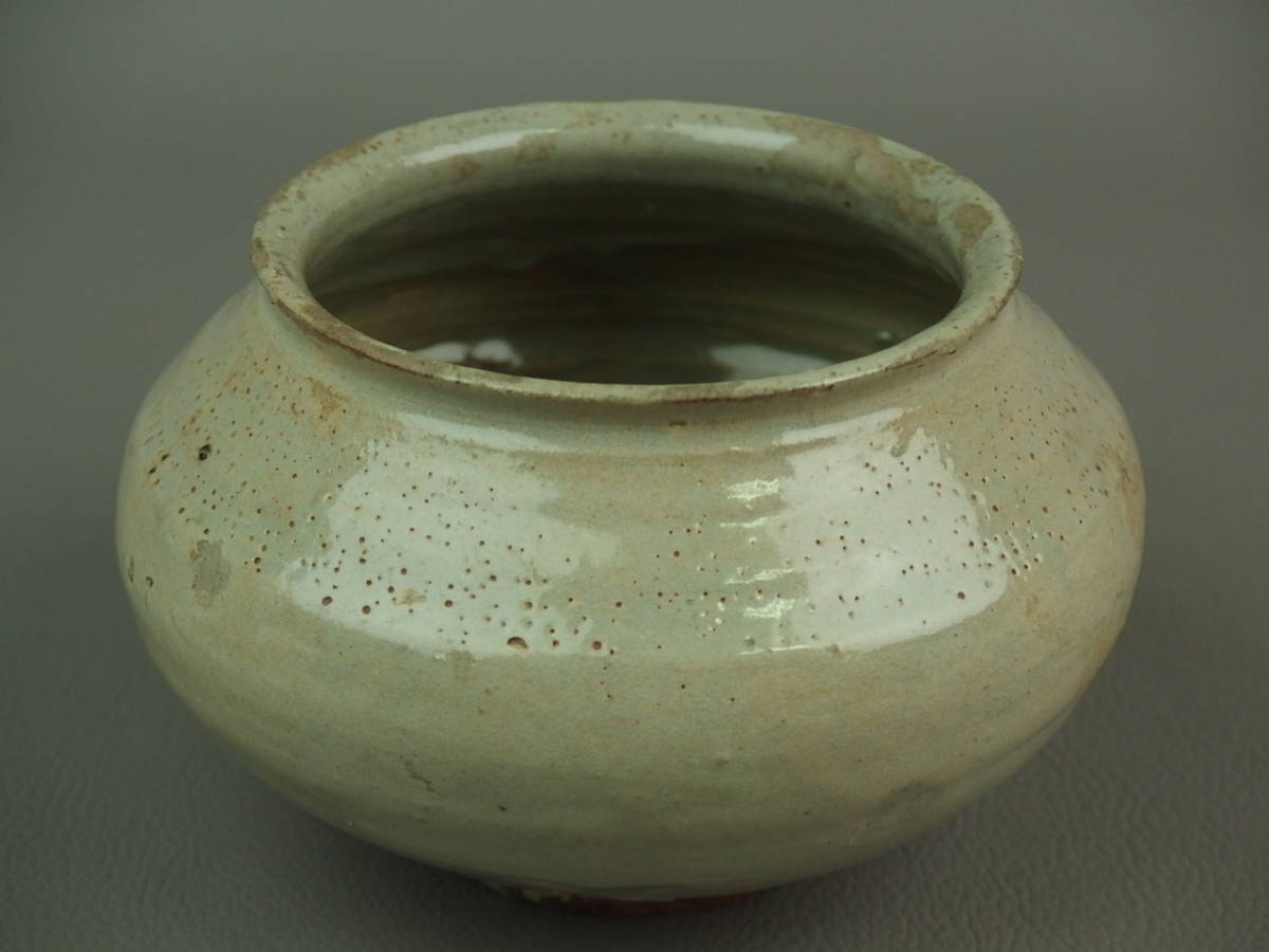 【骨董・茶道具】★李朝★★無地刷毛目塩笥壷 dn651tdl.sl.8拍卖