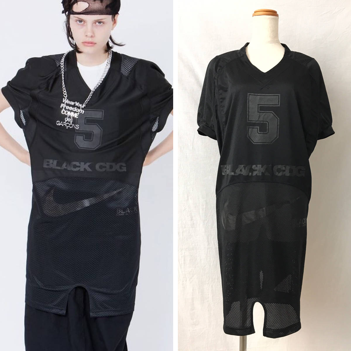 BLAK●NIKE●コラボ●COMME des GARCONS コムデギャルソンVintage Archive ジュンヤ アーカイブJunya コムコム ブラック GIRL ガール拍卖