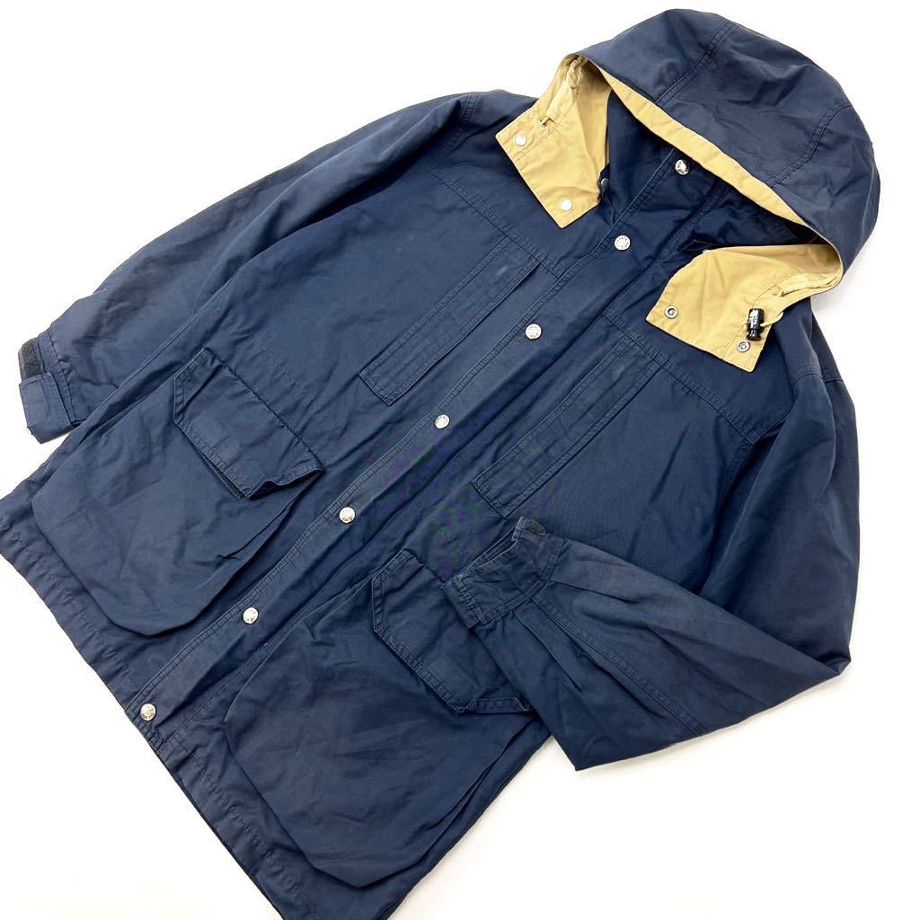 ノースフェイス ☆ THE NORTH FACE ☆ ビンテージ 90s マウンテンパーカー ネイビー L シンプルで永遠の定番◎ アウトドア キャンプ■B239拍卖