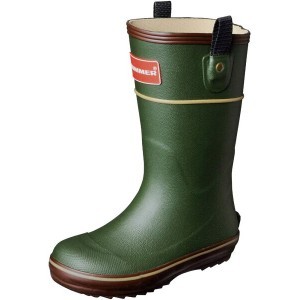 新品 Hummer ハマーJr.長靴 カーキ 20cm レインブーツ 男女兼用拍卖