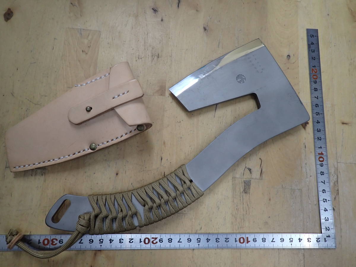 『O31C』越乃火匠 久八 手鉞共柄 斧 シースナイフ アックス 拍卖