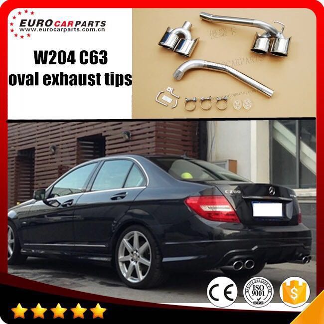 w204 c63仕様 マフラーエンド AMGルック c180 c200 c300 c350 バイパスキット マフラーカッター マフラー リアバンパー etc拍卖