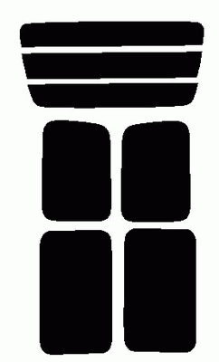 ダークスモーク 13% 2層構造フィルム エブリィ DA52・DA62・DB52 カット済みカーフィルム リヤーセット拍卖