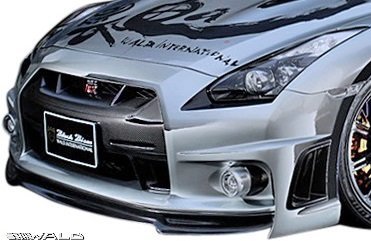【M's】NISSAN R35 GT-R (H19.12-H22.10) WALD BLACK BISON フロントバンパースポイラー // ヴァルド バルド エアロ パーツ 部品 正規品拍卖
