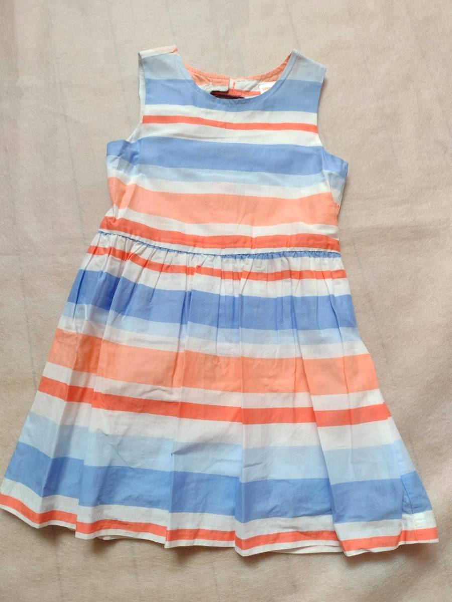 やや難あり ジンボリー Gymboree バックリボン ボーダードレス ワンピース サイズ 4 ( 4T 4歳用 95-100 XS )拍卖