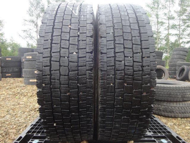 ●2609 冬 美品8分山 DUNLOP SP081 265/60R22.5 143/140J 2本 2018年製 №上拍卖