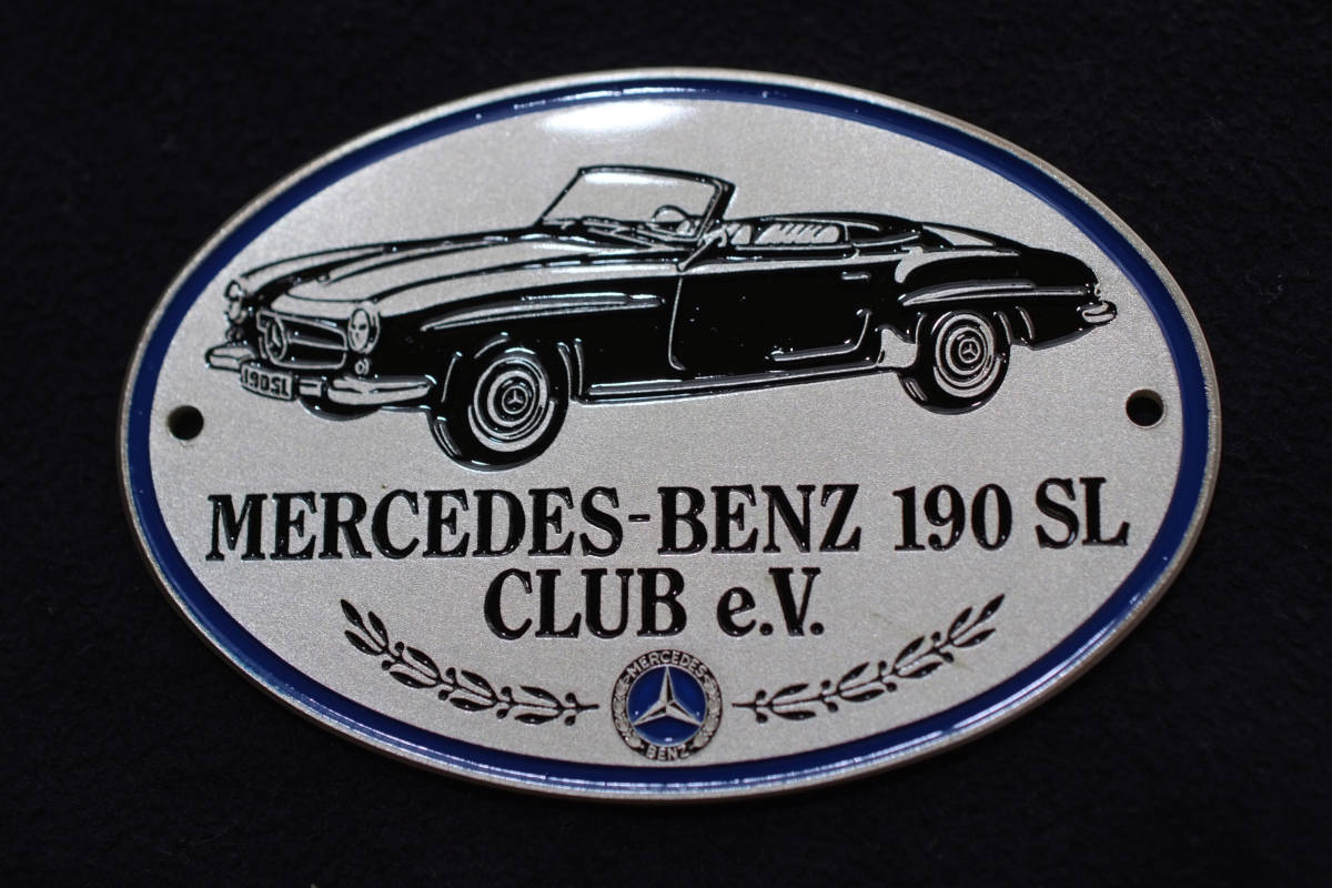 〇 Mercedes 190SL Club エンブレム Badge W95mm benz ocitye メルセデスベンツ R121 W121 独オーナークラブ拍卖