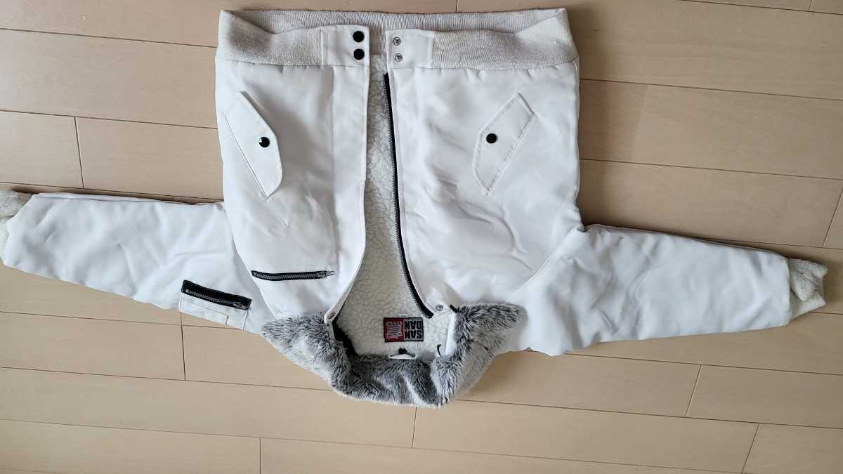 三段鳶 防寒 ドカジャン 120 キッズ 子供 中古 数回使用拍卖