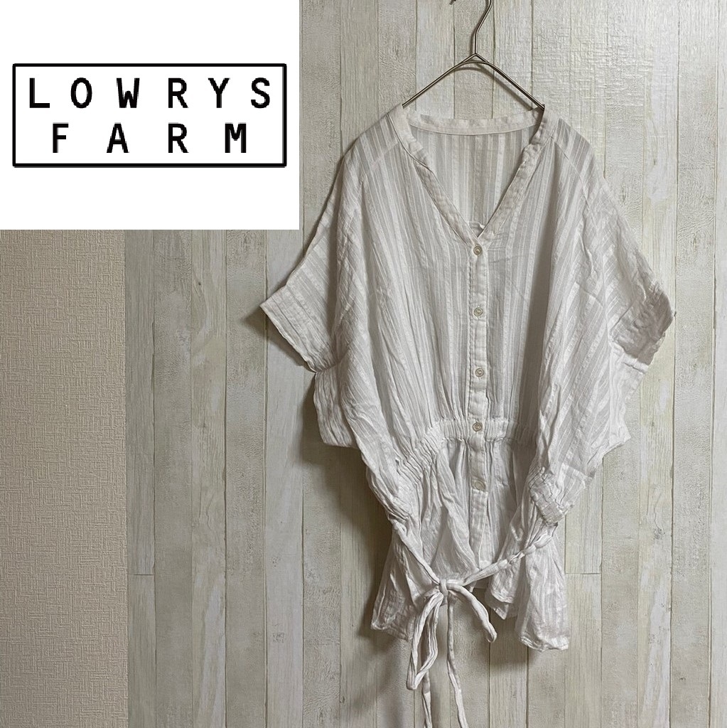 LOWRYS FARM★ローリーズファーム★コットン トップス ブラウス★サイズF 6-22拍卖