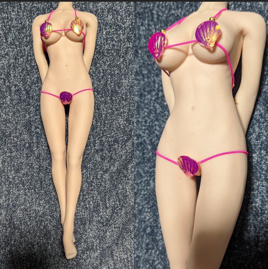 1/6ドール用 TBLeague ファイセンS07 クールガール メタルピンク 貝がらビキニ拍卖