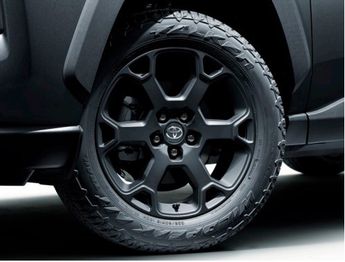 RAV4/ラブ4 50系:純正 18インチアルミホイールセット(キー付ホイールナット(ブラック)・マットブラック塗装)【1台分】拍卖