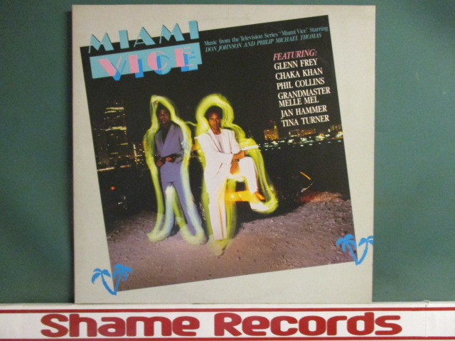 OST : Miami Vice LP (( Don Johnson / Glenn Frey / Chaka Khan / Phil Collins / マイアミ・ボイス / 落札5点で送料無料拍卖