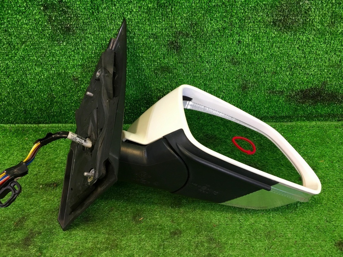 VW★ポロ/H18/9NBKYドアミラー右サイドミラーカラーLB9A動作OK格納式10P★キャンディホワイト拍卖