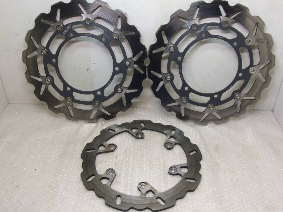 前後ブレーキング XJR1300 BT1100ブルドッグ 検 FZS1000 YZF1000R YZF-R1 YZF-R6 サンスター ガルファー モトマスター プレミアム ワークス拍卖