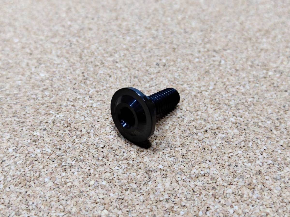 チタンボルト M6×12mm 座5mm PVDコート ブラック シグナスX/マジェスティS フロントフェンダー等に拍卖