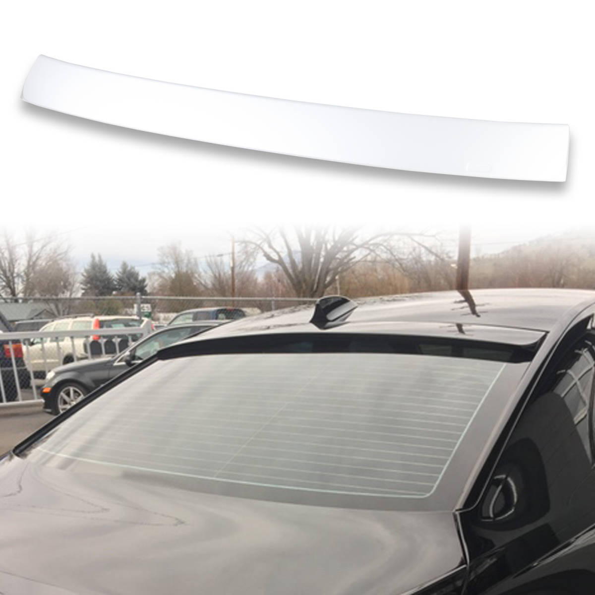 純正色塗装済 ABS製 ルーフ スポイラー BMW用 7シリーズ E65用 ポン付け カラーコード:300 QRS-27155拍卖