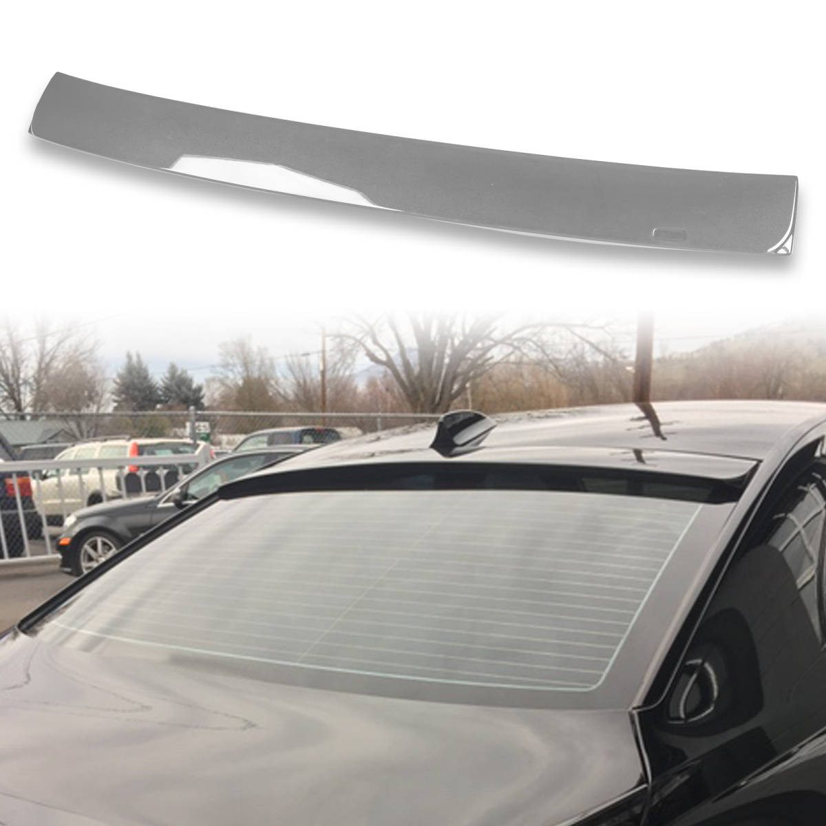 純正色塗装済 ABS製 ルーフ スポイラー BMW用 7シリーズ E65用 ポン付け カラーコード:472 QRS-27155拍卖