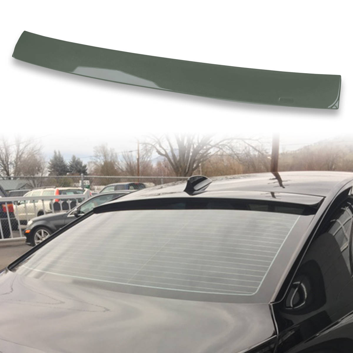 純正色塗装済 ABS製 ルーフ スポイラー BMW用 7シリーズ E65用 ポン付け カラーコード:892 QRS-27155拍卖