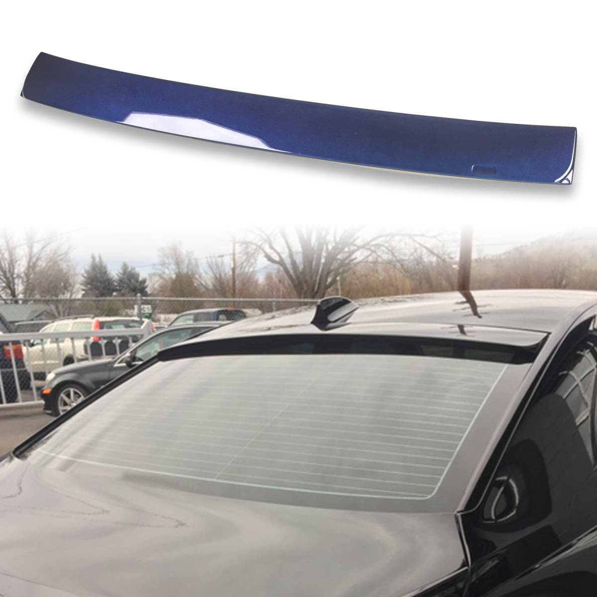 純正色塗装済 ABS製 ルーフ スポイラー BMW用 7シリーズ E65用 ポン付け カラーコード:A35 QRS-27155拍卖