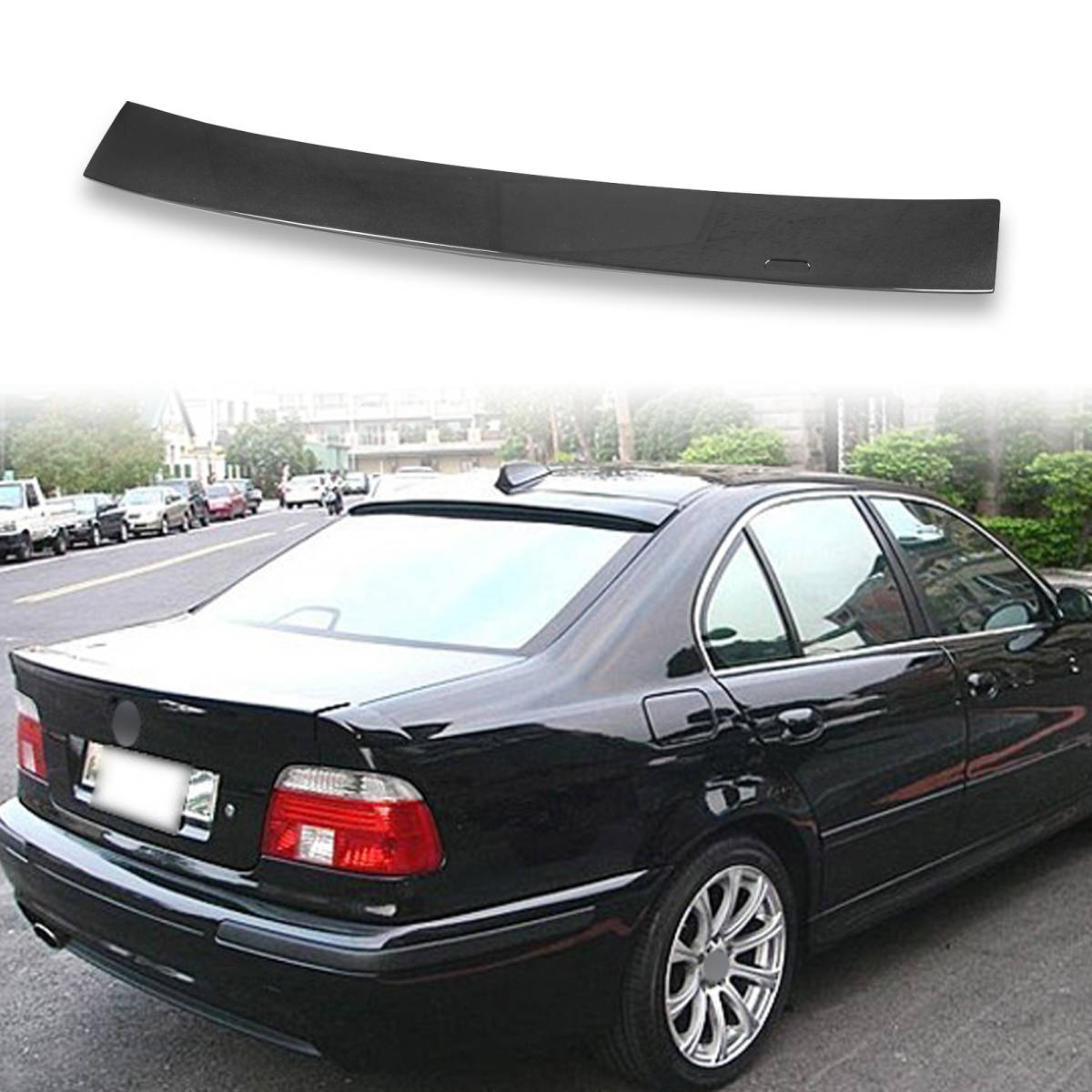 純正色塗装済 ABS製 ルーフ スポイラー BMW用 5シリーズ E39用 ポン付け カラーコード:303 QRS-27185拍卖