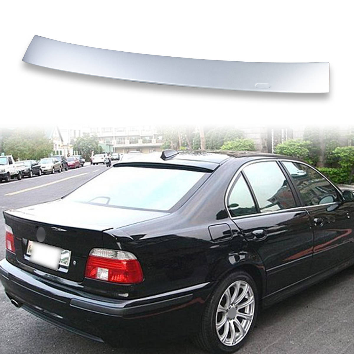純正色塗装済 ABS製 ルーフ スポイラー BMW用 5シリーズ E39用 ポン付け カラーコード:354 QRS-27185拍卖