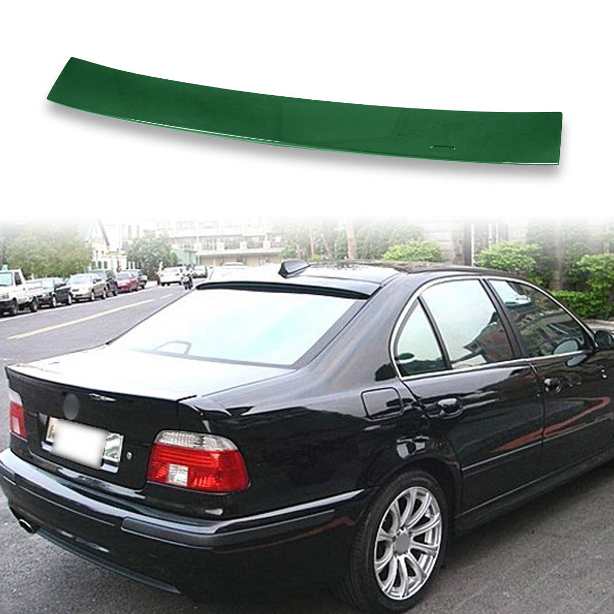 純正色塗装済 ABS製 ルーフ スポイラー BMW用 5シリーズ E39用 ポン付け カラーコード:430 QRS-27185拍卖