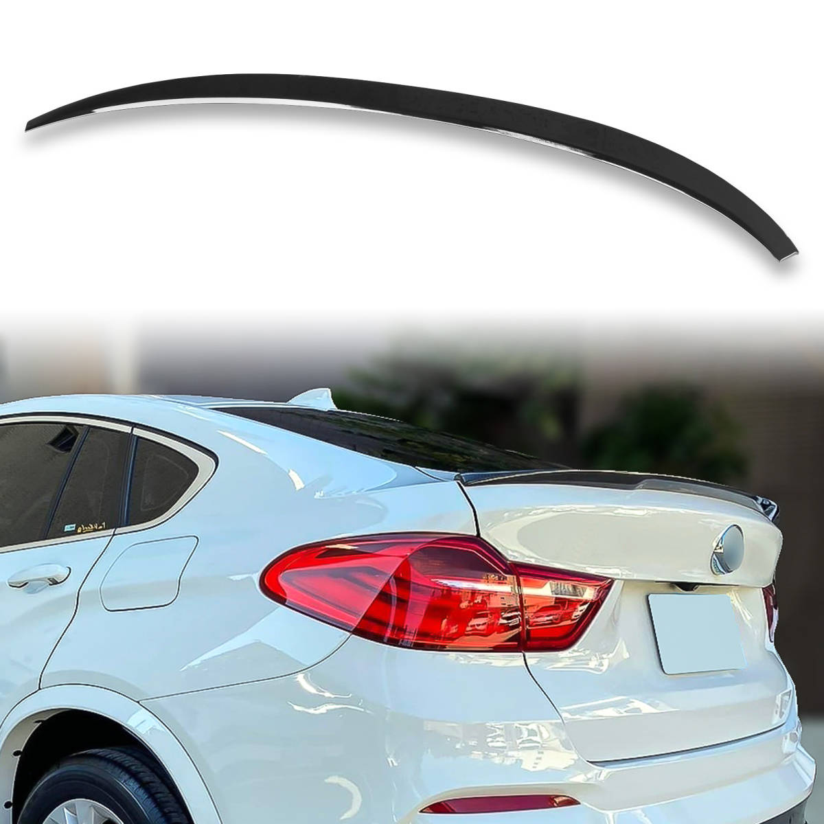 純正色塗装済 ABS製 トランクスポイラー BMW用 X4 F26 Pタイプ ポン付け カラーコード:668 QTS-47584拍卖
