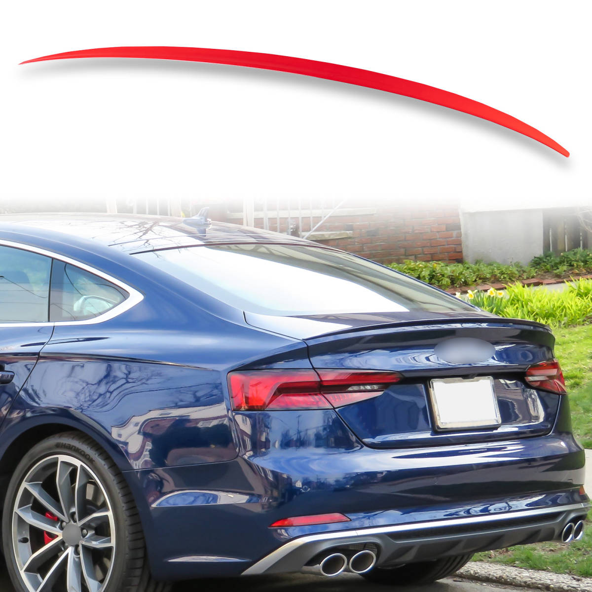 純正色塗装済 ABS製 トランクスポイラー アウディ用 A5 S5 RS5 8W6 OEタイプ ポン付け カラーコード:LY3U QTS-51035拍卖