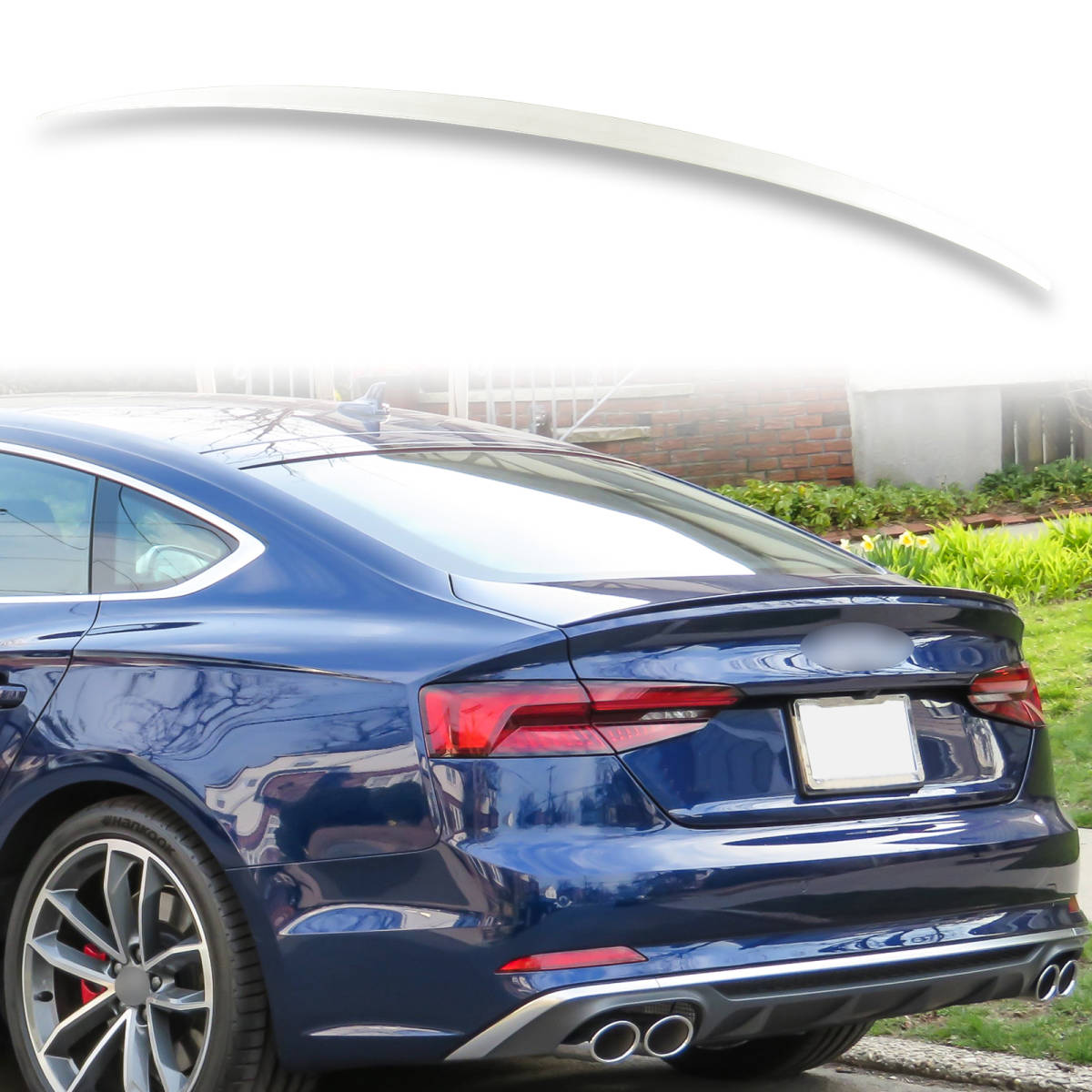 純正色塗装済 ABS製 トランクスポイラー アウディ用 A5 S5 RS5 8W6 OEタイプ ポン付け カラーコード:LY9C QTS-51035拍卖