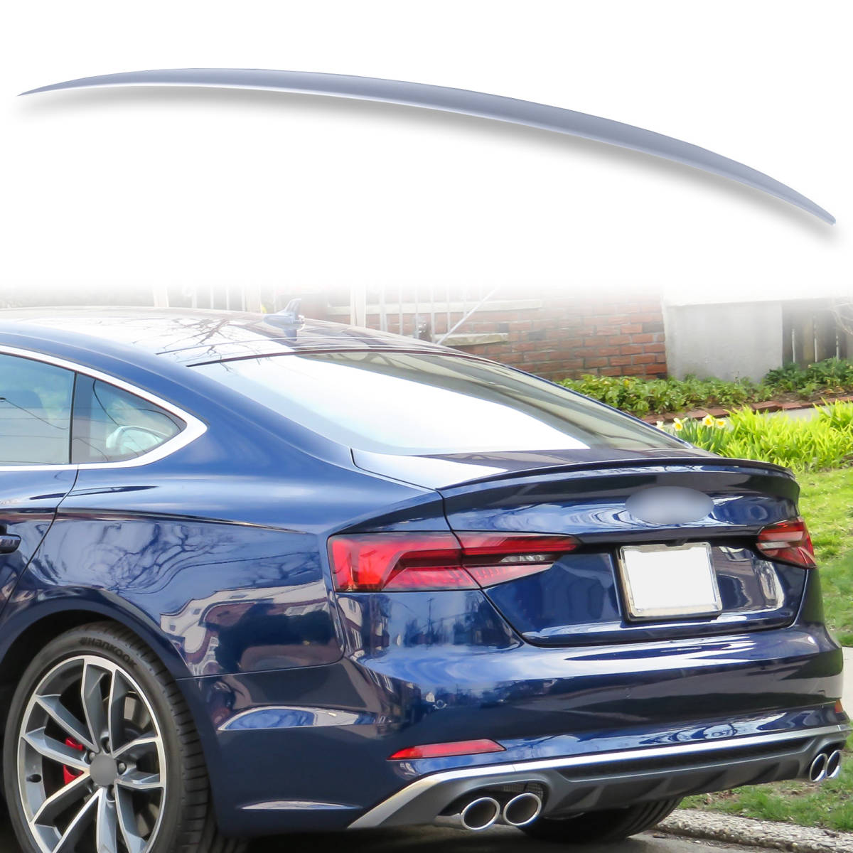 純正色塗装済 ABS製 トランクスポイラー アウディ用 A5 S5 RS5 8W6 OEタイプ ポン付け カラーコード:LZ7G QTS-51035拍卖