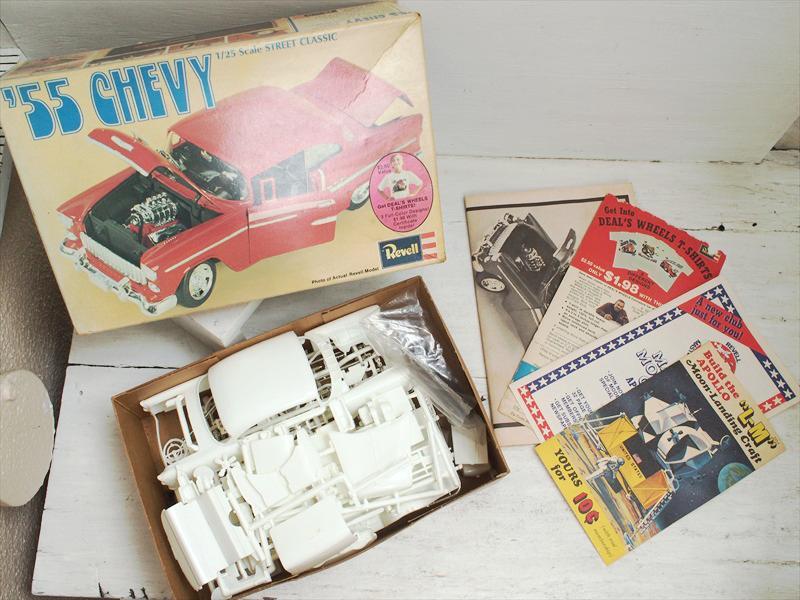 ビンテージ未組み立てプラモデル・55 シェビー CHEVY Street Classic 1/25 REVELL☆シボレー拍卖