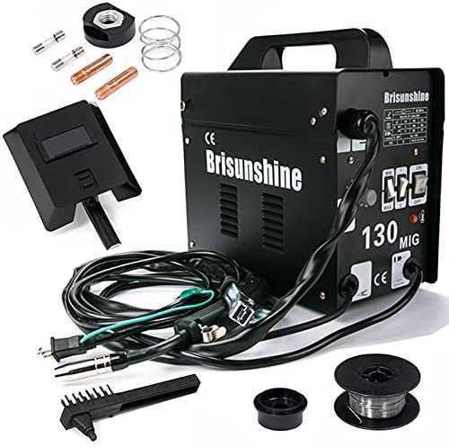 半自動溶接機 100V ノンガス溶接機 MIG130 定格使用率ハイパワー アーク溶接機 60-120A 電流4段階調整可能 50Hz/60Hz兼用拍卖