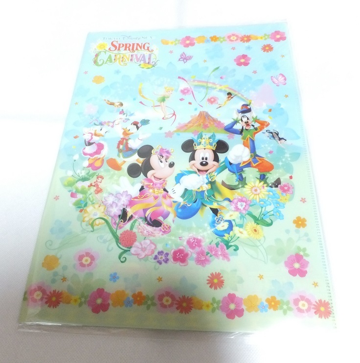 ディズニーシー スプリングカーニバル クリアファイル ミッキー ミニー ティンカーベル拍卖