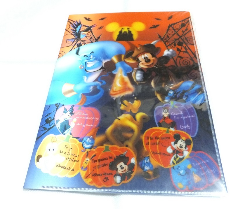 ディズニーストア ハロウィーン 2006年 クリアファイル ジーニー 仮装拍卖