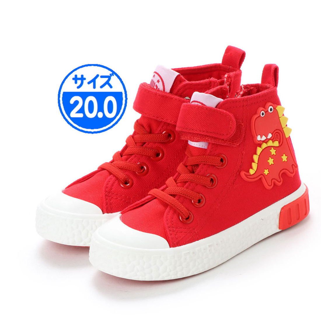 【新品 未使用】JW810 キッズ スニーカー レッド 20.0cm 赤拍卖