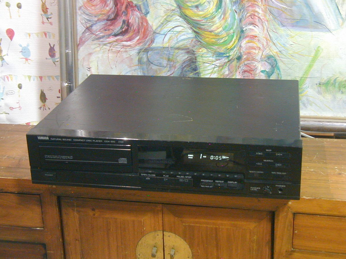 【パワフルな音】★☆ヤマハ CDプレーヤー、CDX‐510。 動作良好。キズ多い。補修あり。☆★yamaha拍卖