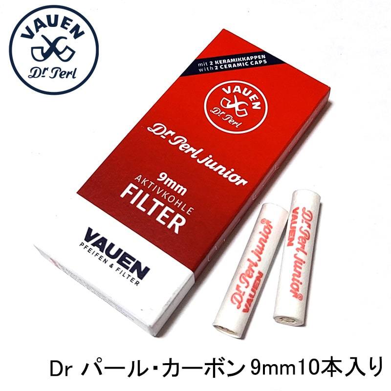 パイプ フィルター 9ミリ 10本 Dr パール カーボン VAUEN ファウエン 喫煙具 たばこ タバコ メンズ拍卖
