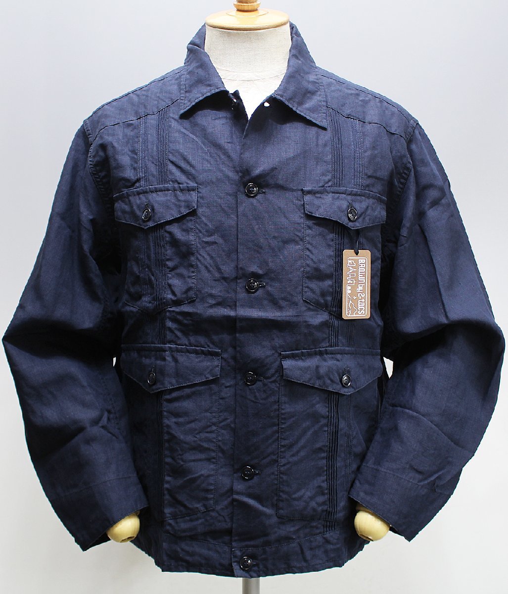 BROWN by 2-tacs (ブラウンバイツータックス) CUBA JKT / キューバジャケット B25-J001 未使用品 ネイビー size M拍卖