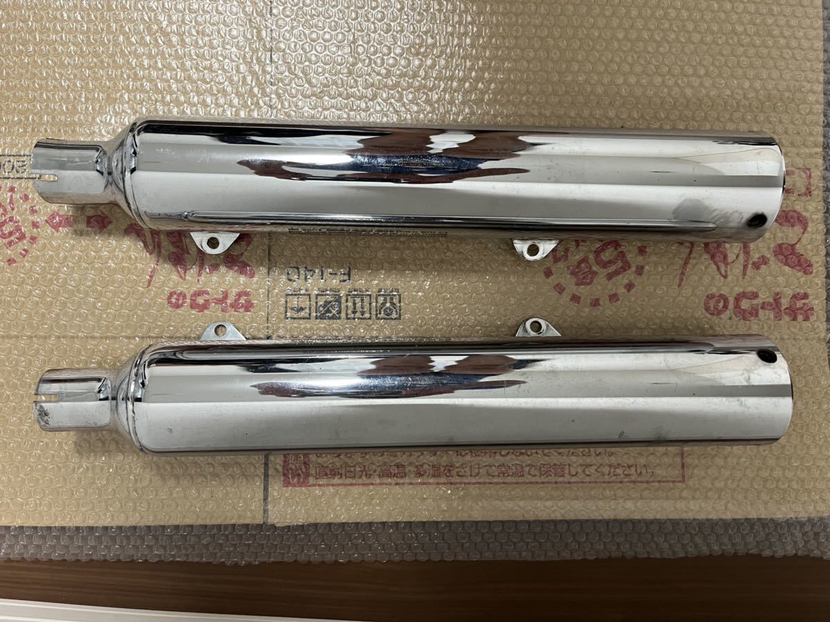 ハーレー 純正 エボ ソフテイル 左右出し マフラー FLSTS 65941-96 65942-96拍卖