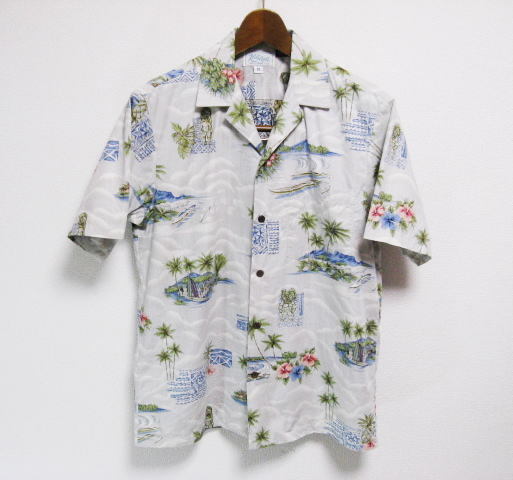 美品 ハワイ製 Kolekole コレコレ コットン100% アロハシャツ Mサイズ TIKI ティキ拍卖