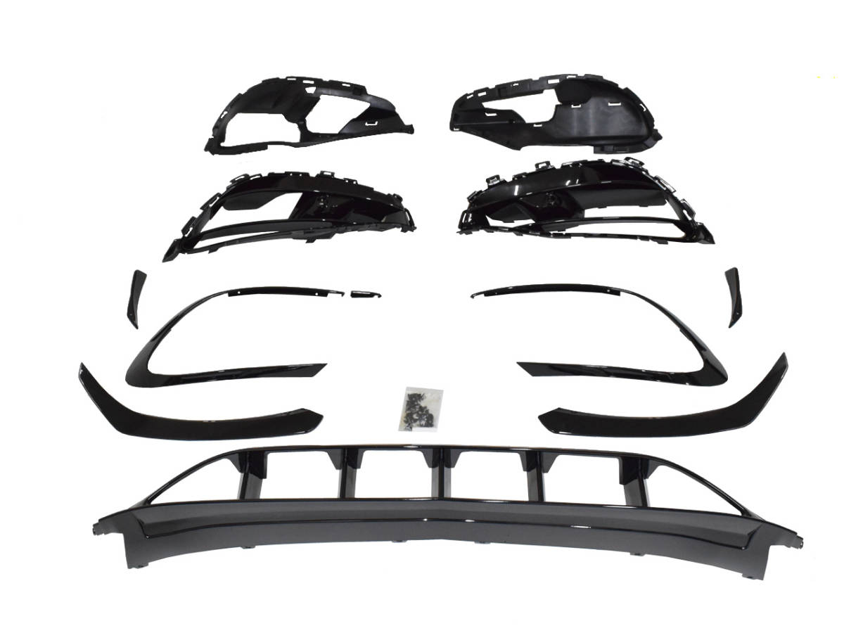 明日着 W117 フロント パーツ カナード ダクト 一式 後期AMGスポーツPKG フロントバンパー対応 CLA45type ベンツ CLAクラス 国内 カスタム拍卖
