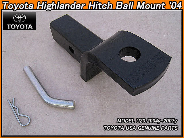 クルーガーU20後期/TOYOTA/トヨタHighlander純正USヒッチボールマウント(2インチ)04-07y/USDM北米仕様ハイランダーUSAトーイングレシーバー拍卖