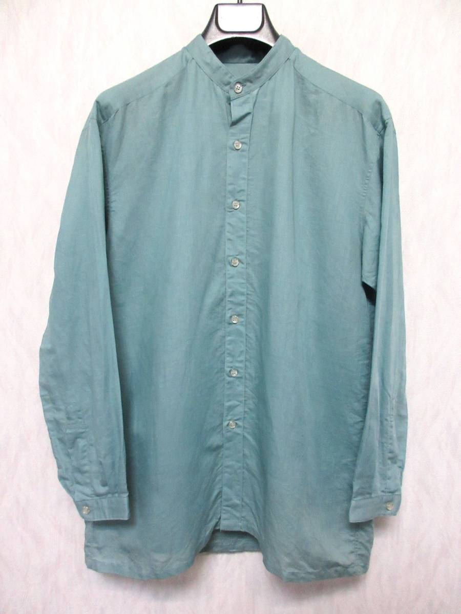 Dior クリスチャンディオール シャツ 長袖 スタンドカラー コットン リネン メンズ M ヴィンテージ yg1056拍卖