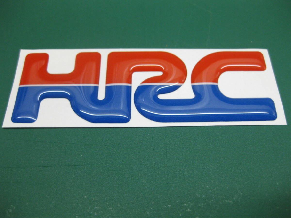 海外 限定品 送料込み HONDA HRC RACING ホンダ ホンダレーシング 3D 立体 90mm x 30mm 車 バイク ステッカー拍卖