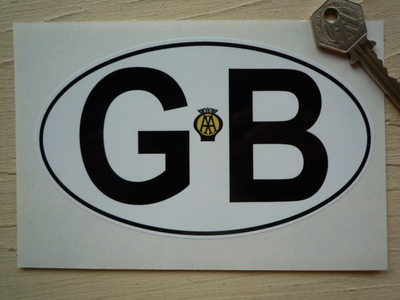 海外 限定品 送料込み GB Old AAステッカーシール 155mmx90mm拍卖