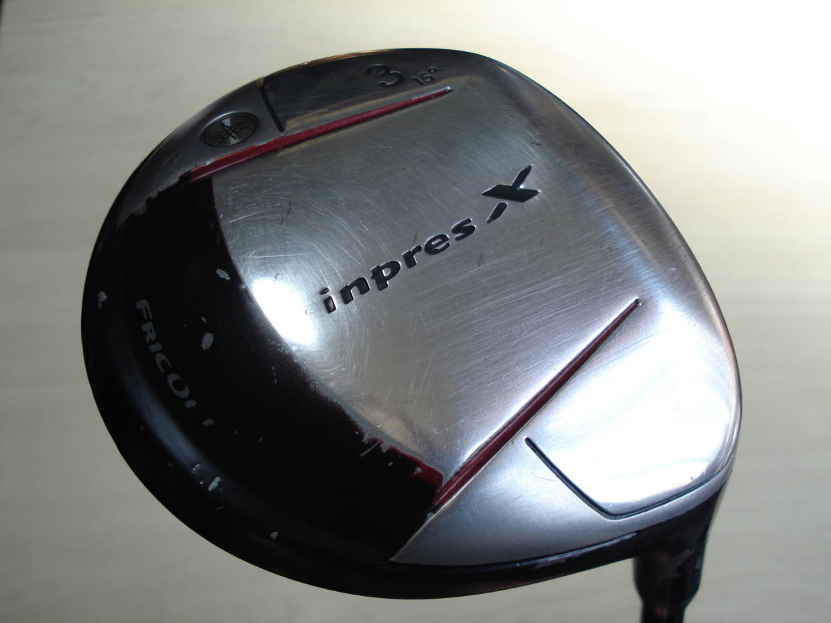 ビギナー最適!構えて安心感のあるセミラージヘッド!YAMAHA(ヤマハ) inpresX (インプレス・2008)D FW 3W(15) MX-509F(SR) USED売切り!拍卖