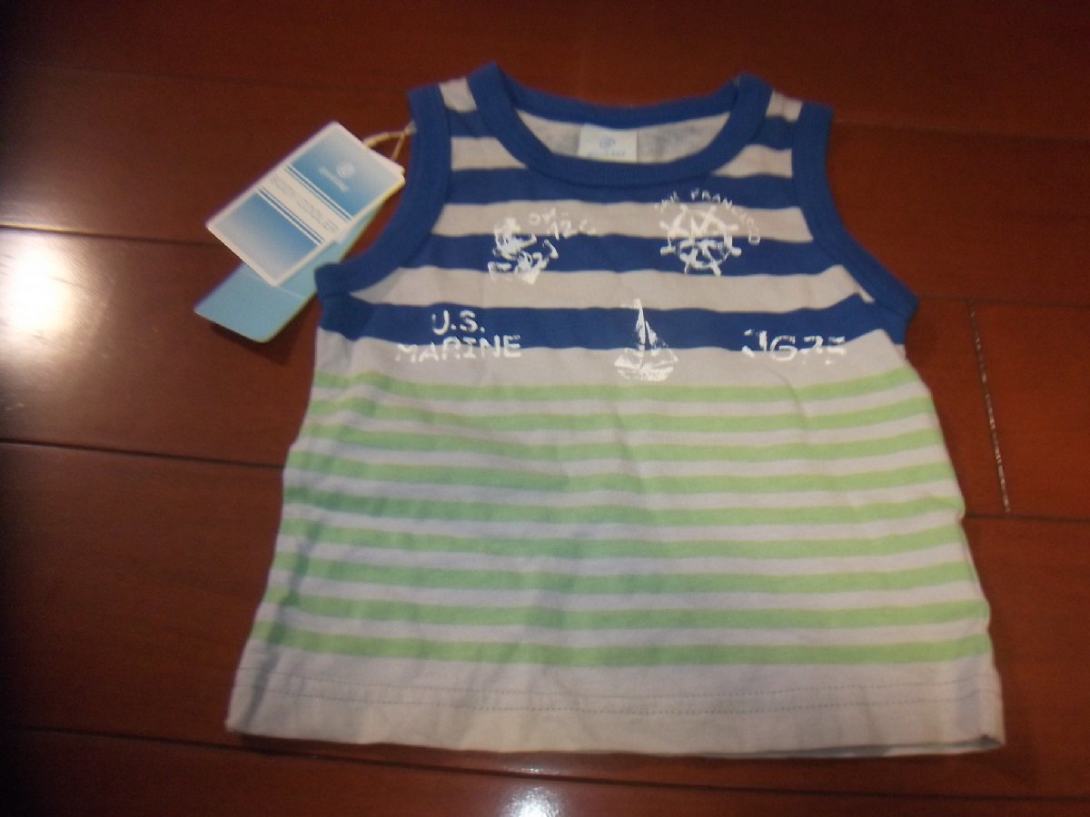 新品 ベビー タンクトップ サイズ80 しま ヨット 切手可 新品 久光製薬 クリックポスト発送可 ノースリーブ拍卖