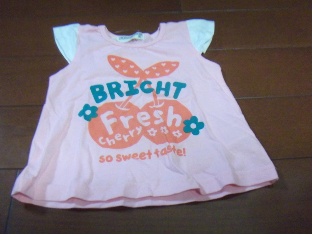 新品 女児 Tシャツ チュニック サイズ80 チェリー クリックポスト発送可 切手可拍卖
