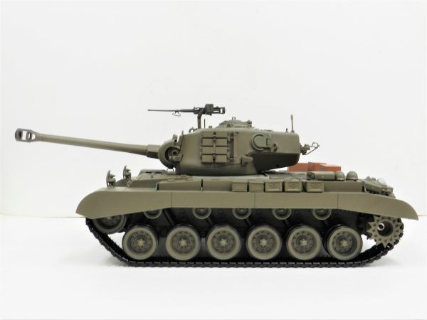 【塗装済み完成品 赤外線バトルシステム付 対戦可能】HengLong Ver.7.0 2.4GHz 1/16 戦車ラジコン M26 パーシング ☆3838-1拍卖